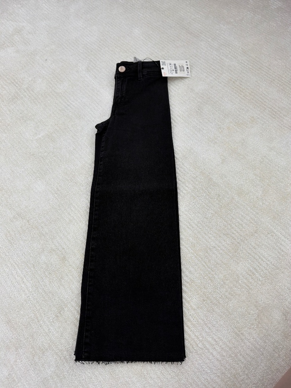 NWT girls Zara black denim jeans size 8